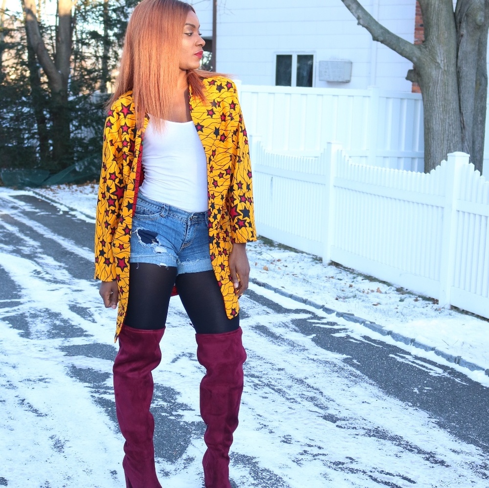 Reversible (Ankara) Jacket - Picture 4 of 5